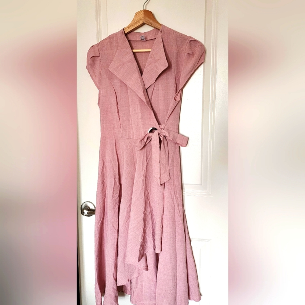 Wrap Dress- Pink